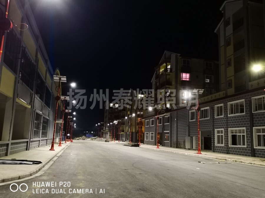 广西太阳能庭院灯案例